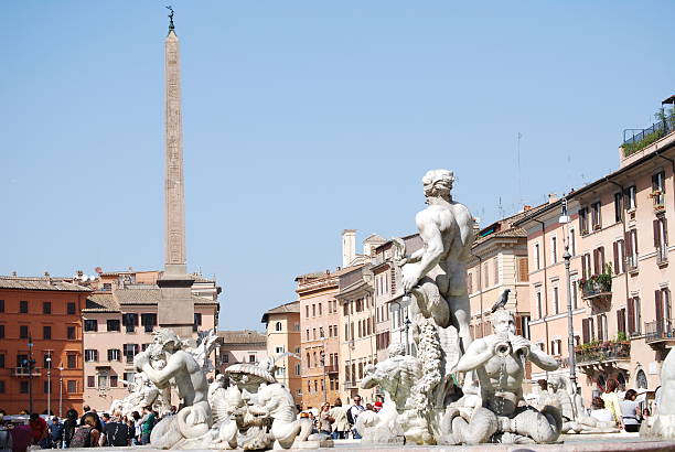 istock Moro Fountain in Piazza Navona. Rome, Italy 465965486