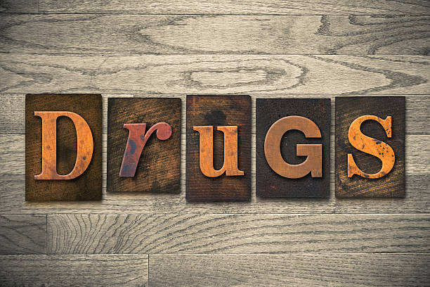 istock Drugs Concept Wooden Letterpress Type 465967632