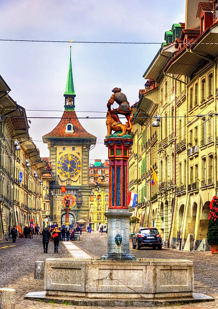 istock Fountain on Kramgasse street in Bern 465967746