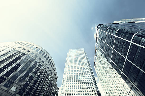 istock Modern buildings in London, Canary Wharf 465968626