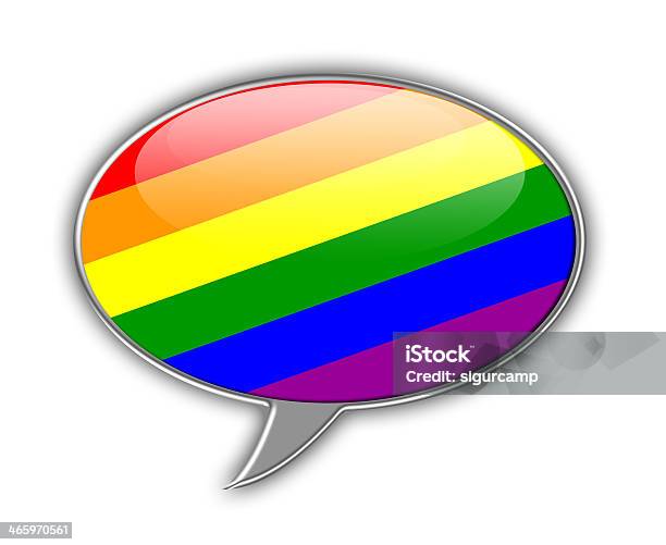 Gay Drapeau Bulle De Dialogue Vecteurs libres de droits et plus d'images vectorielles de Adulte - Adulte, Affaires, Affaires d'entreprise