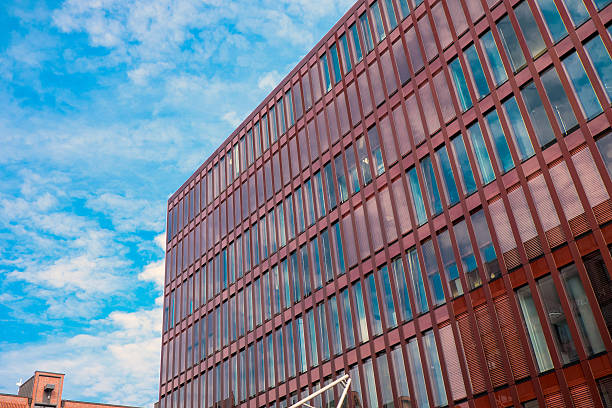 istock Red  office building in Hamburg 465971244