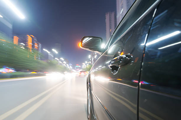 istock car on the road with motion blur background 465972378