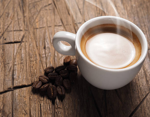 istock Cup of hot espresso coffee and coffee crop 465973836