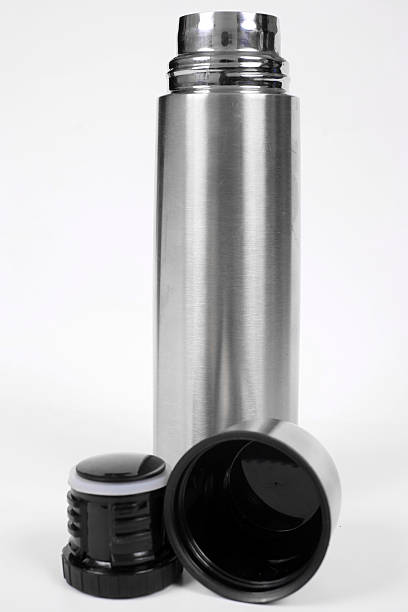 istock Metal thermos isolated on white 465974368