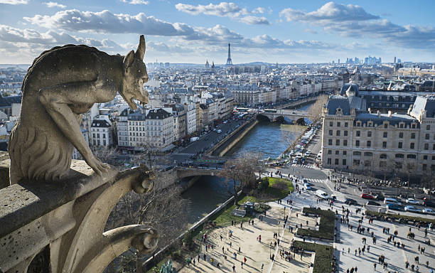 istock paris aerial shot with seine river and effel tower 465977554