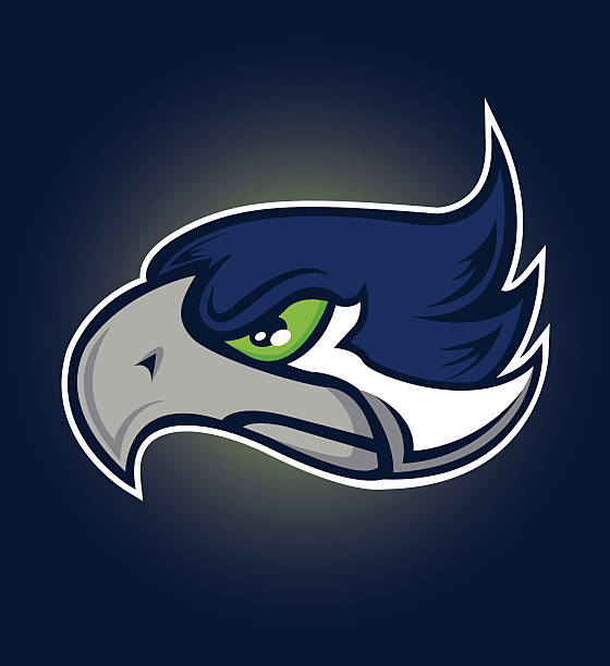 Sea Hawk Sports Mascot vector art illustration