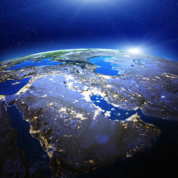 istock Middle East and Gulf city lights 465980249