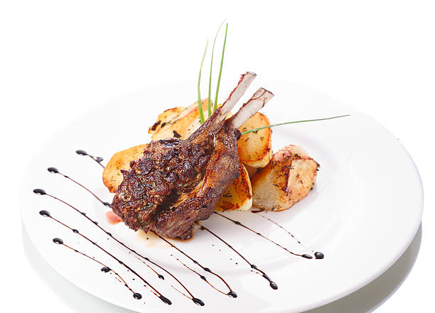 istock Roasted meat on bone closeup 465981169