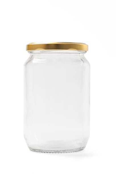 Empty Clean Jar Ready for Use stock photo