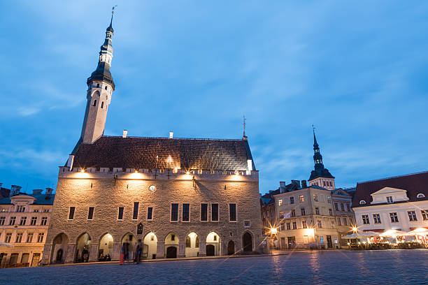 istock Tallinn Main Square with Town Hall 465985205