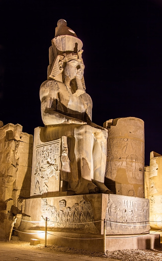 Figure of Ramses II in Luxor Temple - Egypt