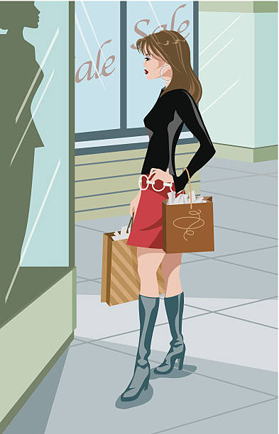 Window Shopping Rtoon 110+ Looking Window Shopping Stock Illustrations, Royalty-Free Vector ...