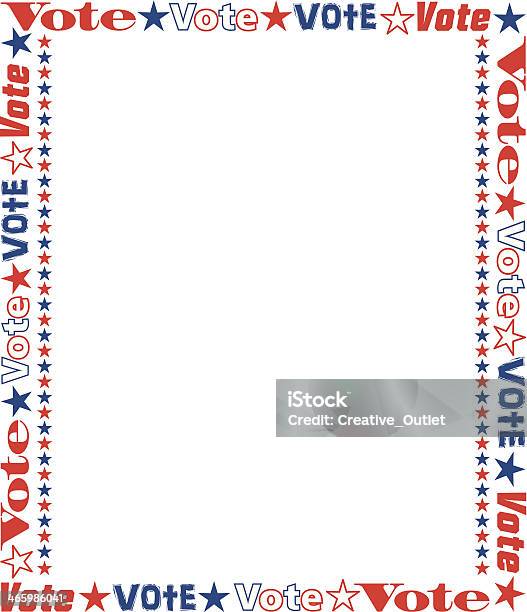 Election Frameborder Vote Frame C Stock Illustration - Download Image Now - Border - Frame ...
