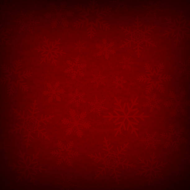 istock Red Abstract Christmas Winter Snowflake Background 465986639