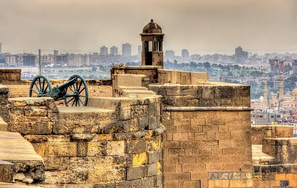 Walls of the Saladin Citadel of Cairo - Egypt