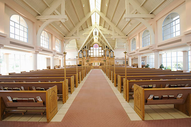 istock Interior Of Modern Church 465987838