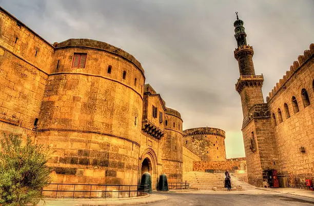 Gate Bab al-Qulla and Mosque of al-Nasir Muhammed at Cairo Citadel - Egypt