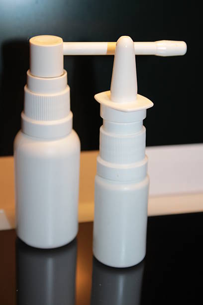 istock Throat and nasal spray medicines 465990167