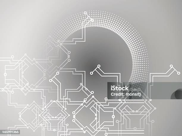 Grey Graphics Technology Abstract Technology Grey Color Vector Background Stock Illustration ...