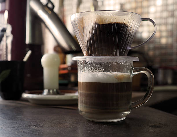 istock Cup of Dripping fresh hot coffee 465991698