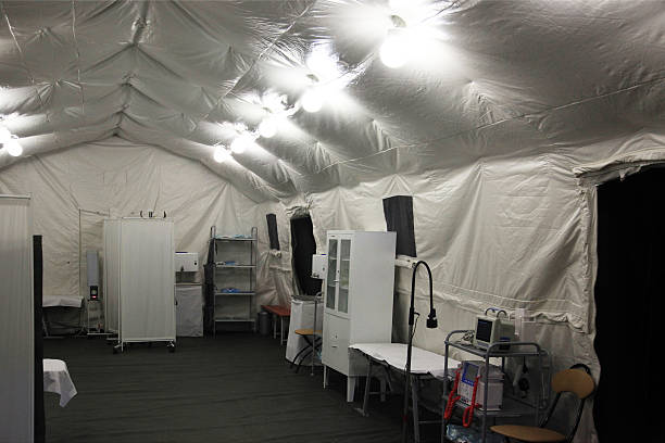 istock Field hospital tent 465993252
