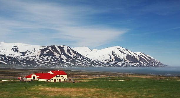 istock Iceland landspace with fjord and mountain 465993719