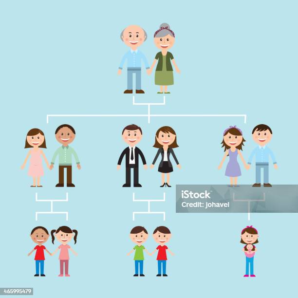 Family Design Stock Illustration - Download Image Now - Adult, Baby - Human Age, Border - Frame