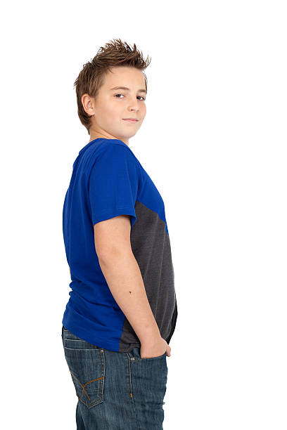 istock Handsome child doing different expressions in different sets of clothes 465996022