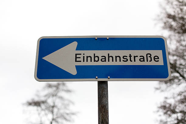 istock german one-way street sign 466001977