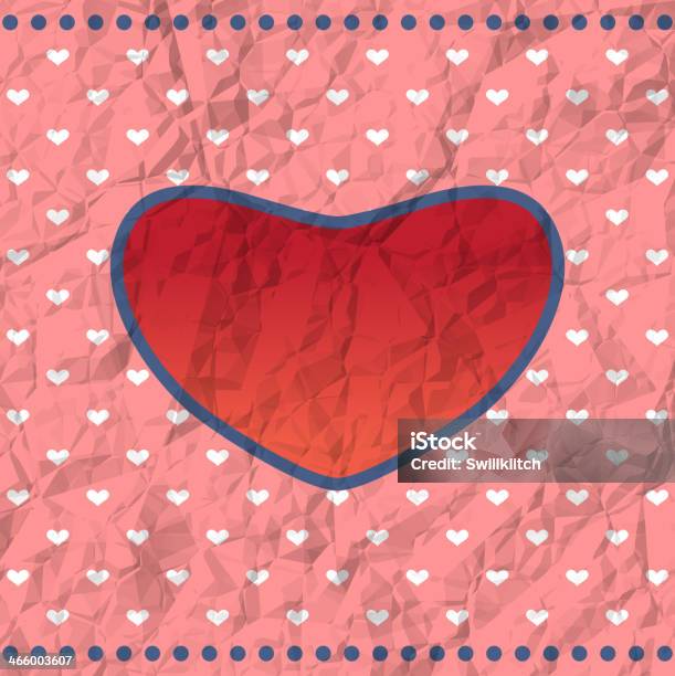 Ilustración de Arrugado Vintage Corazón Bastidor y más Vectores Libres de Derechos de Amor - Sentimiento - Amor - Sentimiento, Anillo de compromiso, Arrugados