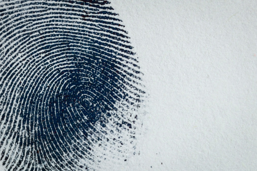 Ink Fingerprint on paper 05