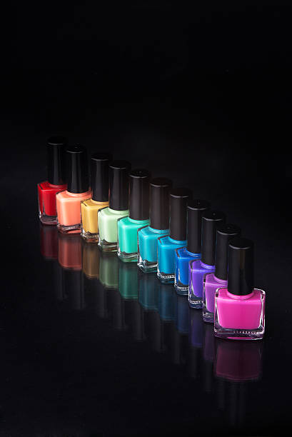 istock rainbow of nail polish 466004434