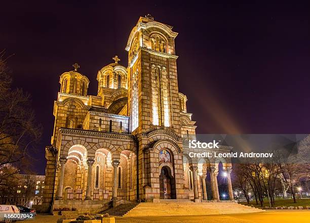 Church Of St Mark In Belgrade Serbia Stock Photo - Download Image Now - 2015, Ancient, Architectural Dome