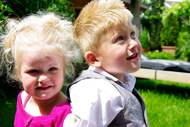 istock Little brother and sister 466007292