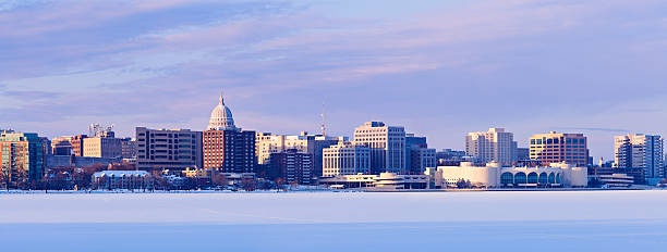 Winter panorama of Madison