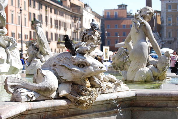 istock Neptune Fountain in Rome, Italy 466009032
