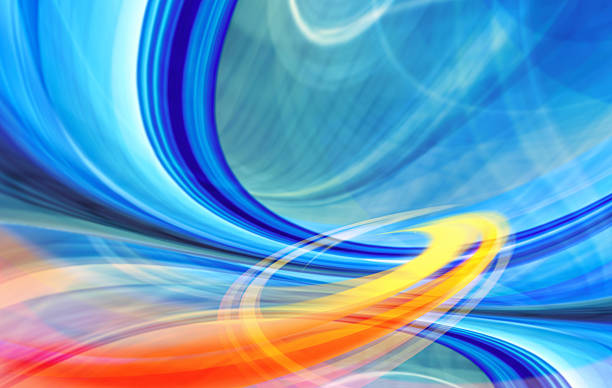 istock Abstract technology background of colorful dynamic speed motion. 466011337
