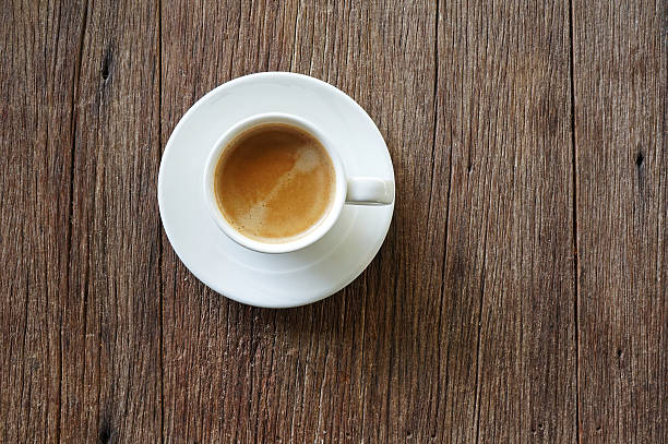 istock hot milk coffee on wooden table 466012031