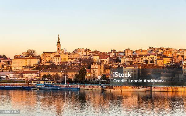 View Of Belgrade From The Sava River Serbia Stock Photo - Download Image Now - Belgrade - Serbia, 2015, Architecture