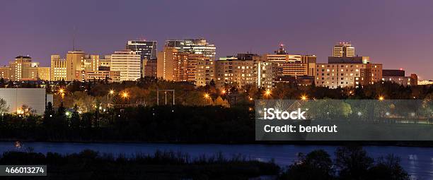 Skyline Of Regina Saskatchewan At Night Stock Photo - Download Image Now - Regina - Saskatchewan, Saskatchewan, Canada