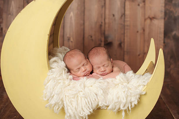 istock Sleeping Newborn Twin Girls 466017719