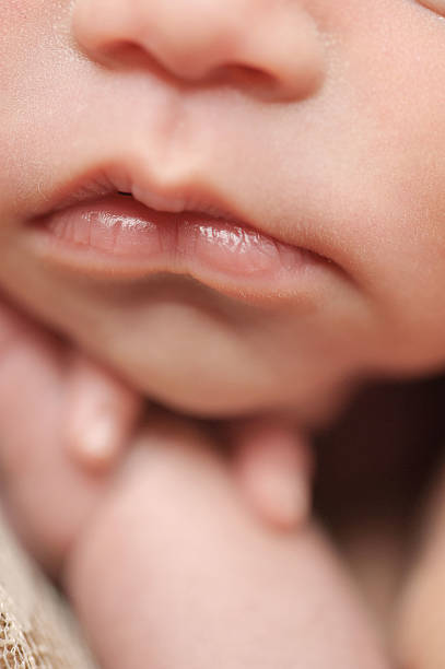 istock Macro Image of Newborn Baby's Face 466017859