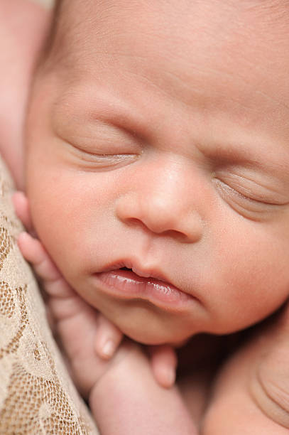 istock Macro Image of Newborn Baby's Face 466017913