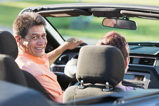 istock Mature couple in convertible 466019067