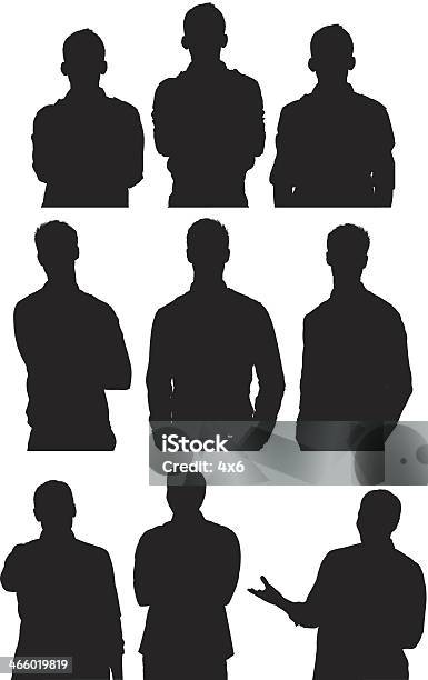 Man In Casual Wear Stock Illustration - Download Image Now - In Silhouette, People, Cut Out