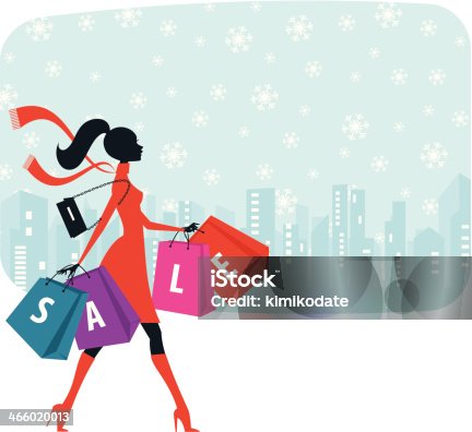 istock Christmas sale shopping 466020013