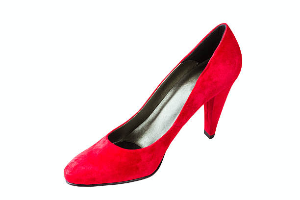 istock women's red velvet shoes 466024191