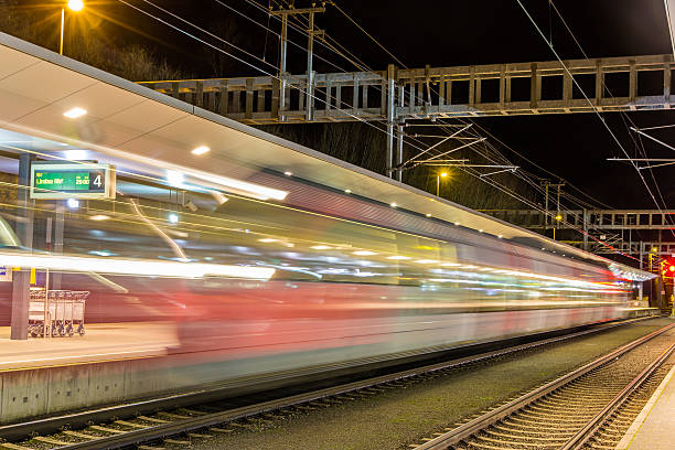 istock Train departed from Feldkirch station 466024462