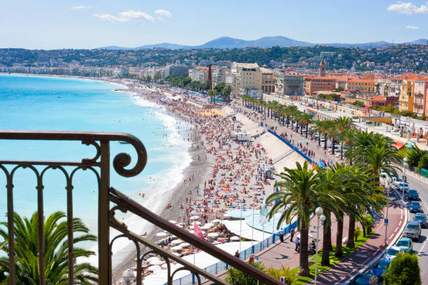 Nice, French Riviera viewed from the high Castle Hill